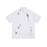 Embroidered Graffiti Polo Shirt