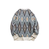 Toxic Argyle Pattern Sweater
