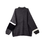 Mixed Texture Patchwork Cardigan