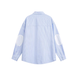 Fake Two Hem Stripe Shirt