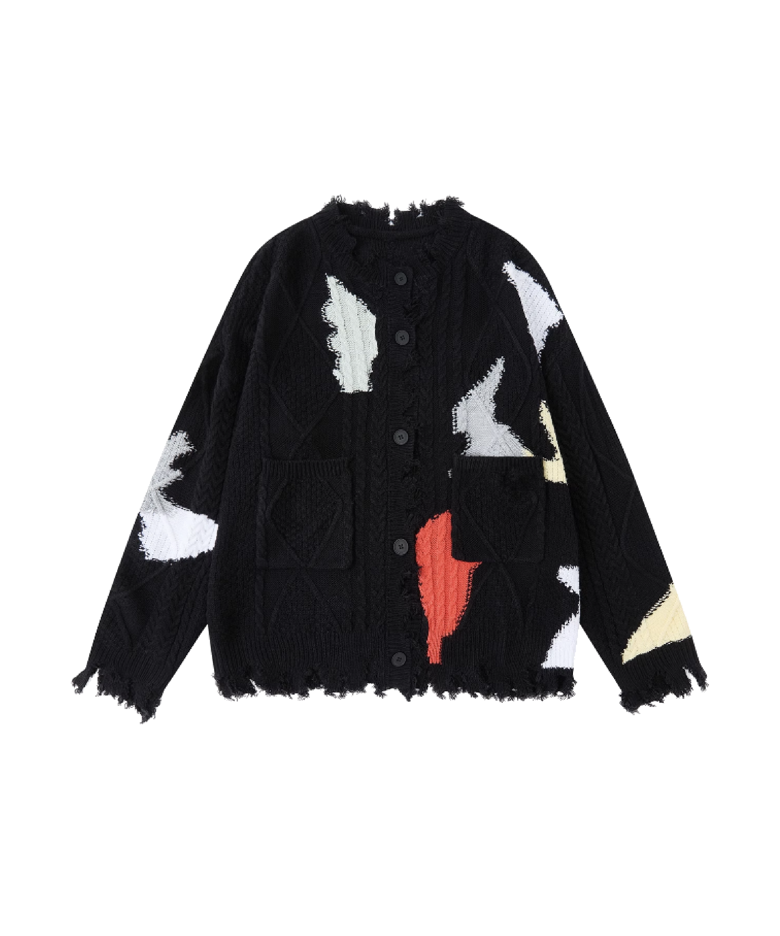 Colored Block Cardigan