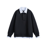 Fake Two Shirt Patchwork Sweat