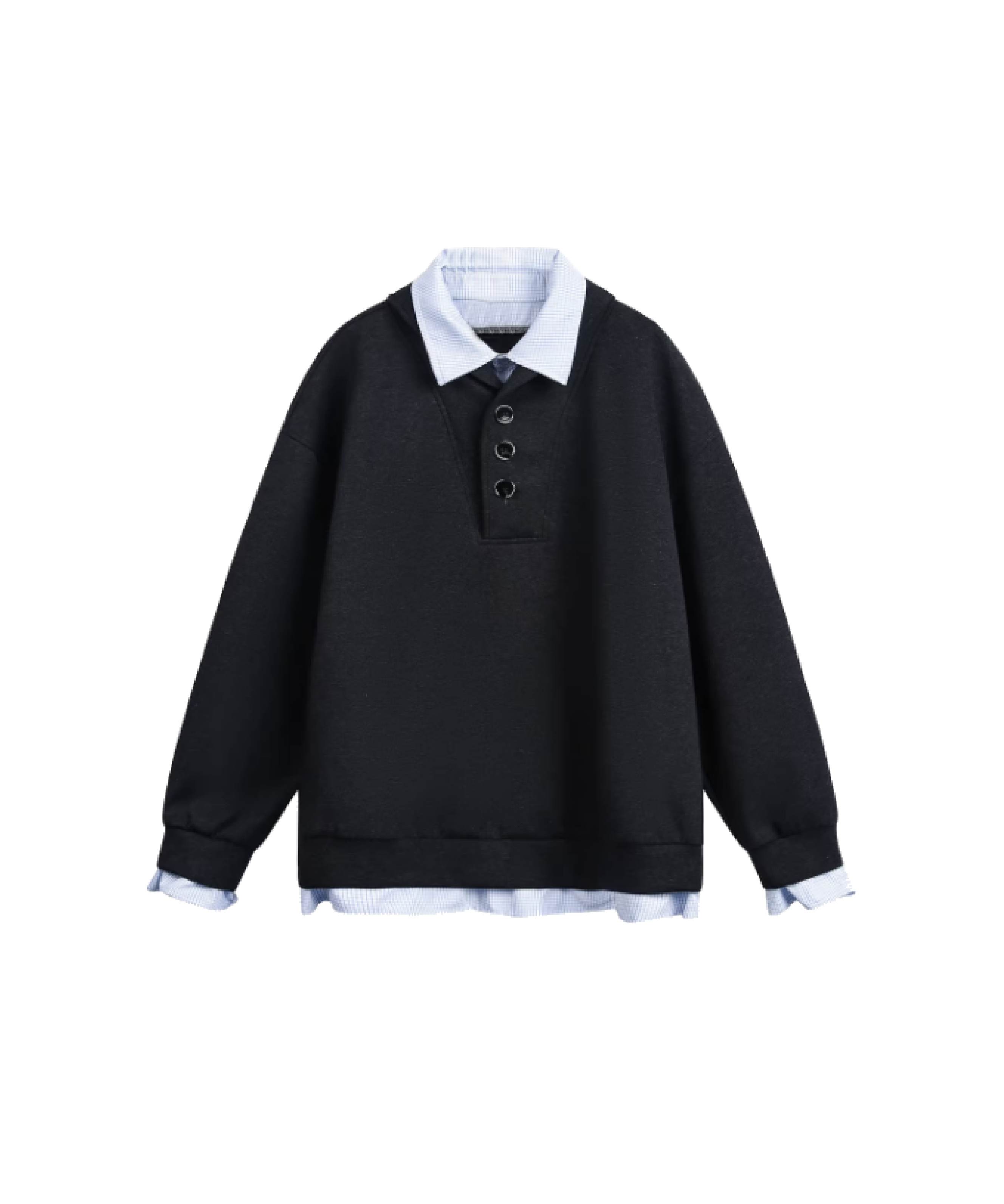 Fake Two Shirt Patchwork Sweat