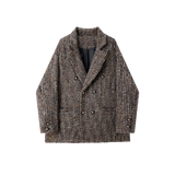 Multicolor Tweed Double Breasted Jacket