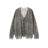 Broken Fringe Jeresy Cardigan
