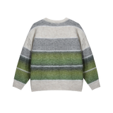 Fluffy Stripe Colored Sweater