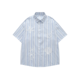 Sea Pattern Stripe Shirt