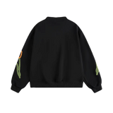 Tulip Motif Baseball Jacket