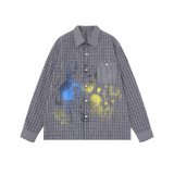 Tye Dye Plaid Shirt
