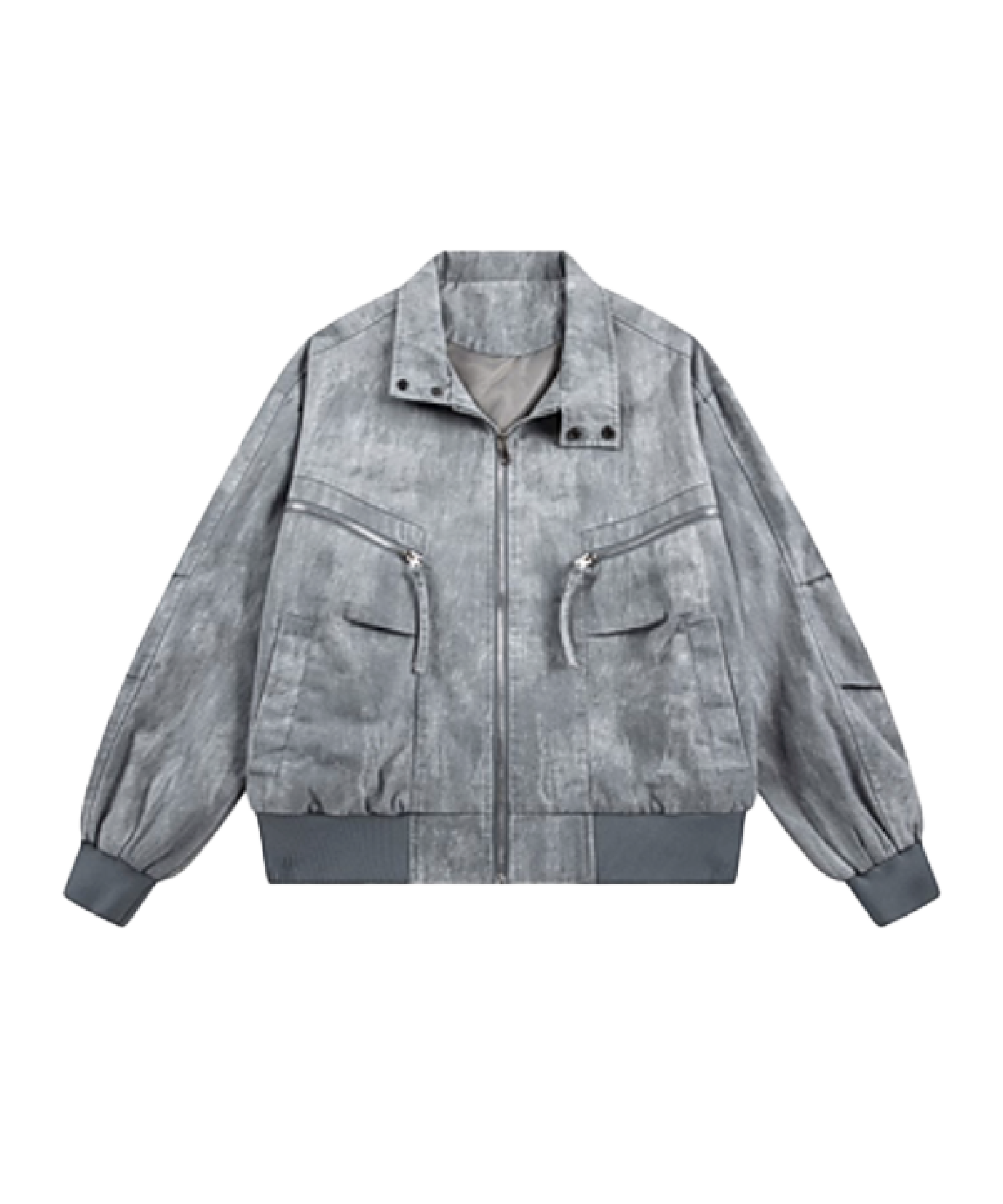 Distressed Denim Pocket Jacket