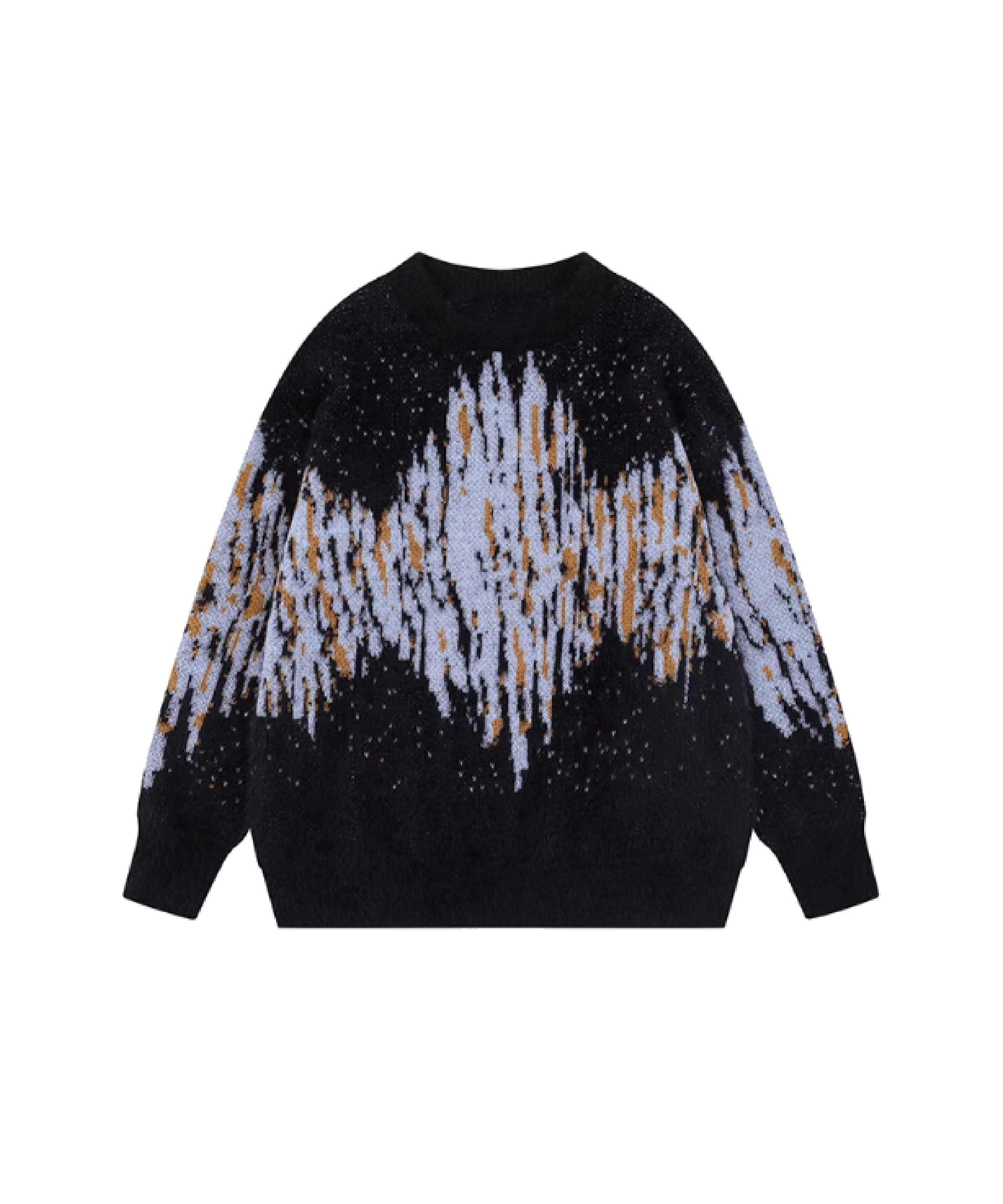 Mohair Jacquard Pattern Sweater