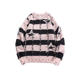 Star Broken Design Knit