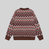 Voluminous Toxic Pattern Cardigan