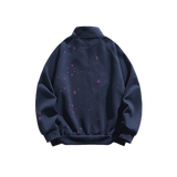 Half Zip Broken Design Sweat