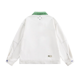 Beads Piping Denim Jacket