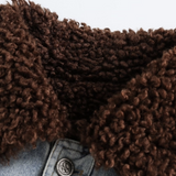 Faux Fur Denim Jacket