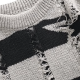 Star Broken Design Knit