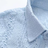 Emboss Flower Jacquard Shirt