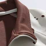 Half Zip Broken Design Sweat