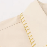 Embroidered Floral Deco Shirt