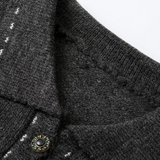 Mixed Texture Patchwork Cardigan