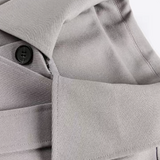 Asymmetry Overlap Placket Collar Cropped Bomber Jacket