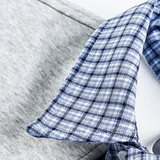 Fake Two Plaid Docking Shirt