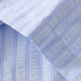 Embroidery Letter Stripe Shirt