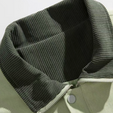 Contrast Corduroy Collar Workwear Jacket
