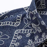 Floral Geometric Jacquard Shirt