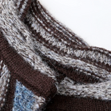 Gradient Multi-Tone Striped Cardigan