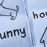 Funny Animal Sketch Down Coat