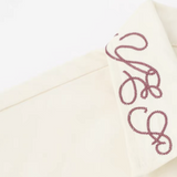 Colored Letter Embroidery Shirt