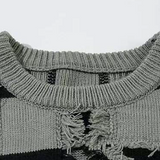 Fringe Star Design Sweater
