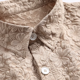 Embossed Handmade Flower Shirt