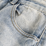 Relaxed Embroidery Denim Pants