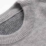 Jacquard Letter Rib Sweater