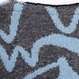 Contrast Color Line Cardigan