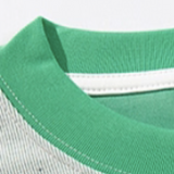 Contrast Piping Print T