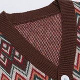 Voluminous Toxic Pattern Cardigan