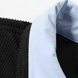Fake Two Drawstring Shirt Jacket