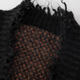 Patchwork Broken Fringe Cardigan