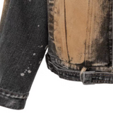 Spray Paint Washed Denim Jacket