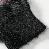 Mohair Contrast Stripe Sweater