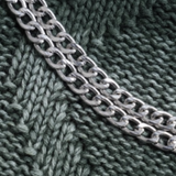 Fuzzy Block Chain Deco Sweater