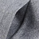 Denim Stitching Woolly Jacket