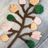 Relaxed Embroidery Denim Pants