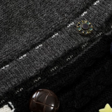 Mixed Texture Patchwork Cardigan