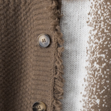 Leopard Jeresy Fringe Cardigan