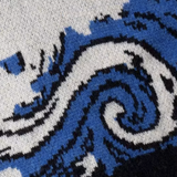 Abstract Blue Motif Sweater